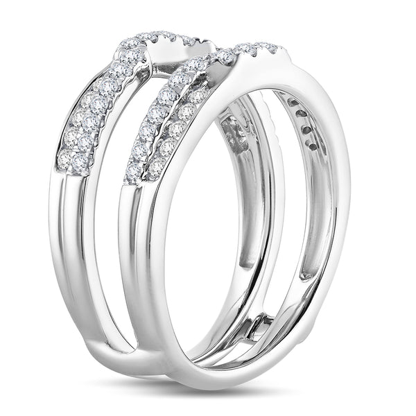14K 0.50CT Diamond RING GUARD