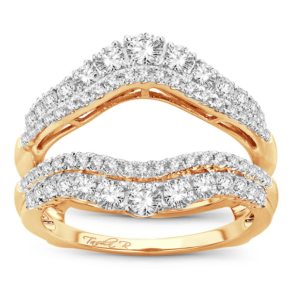 14K 1.00CT Diamond RING GUARD