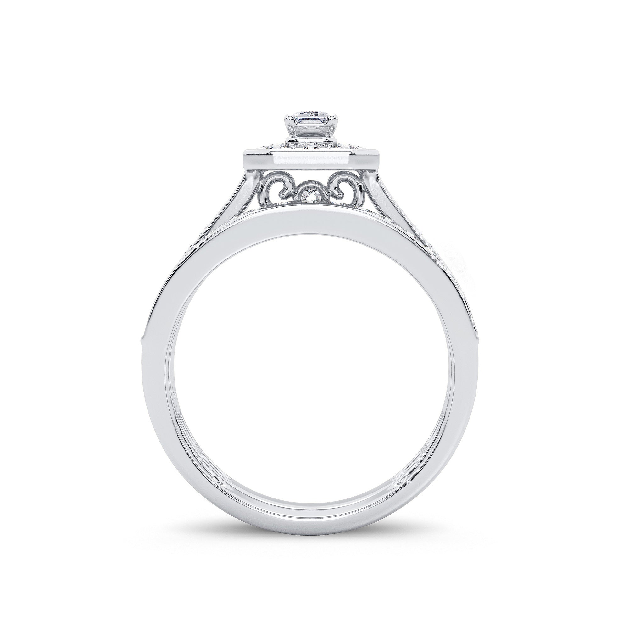 14K 0.68CT Diamond Bridal Ring