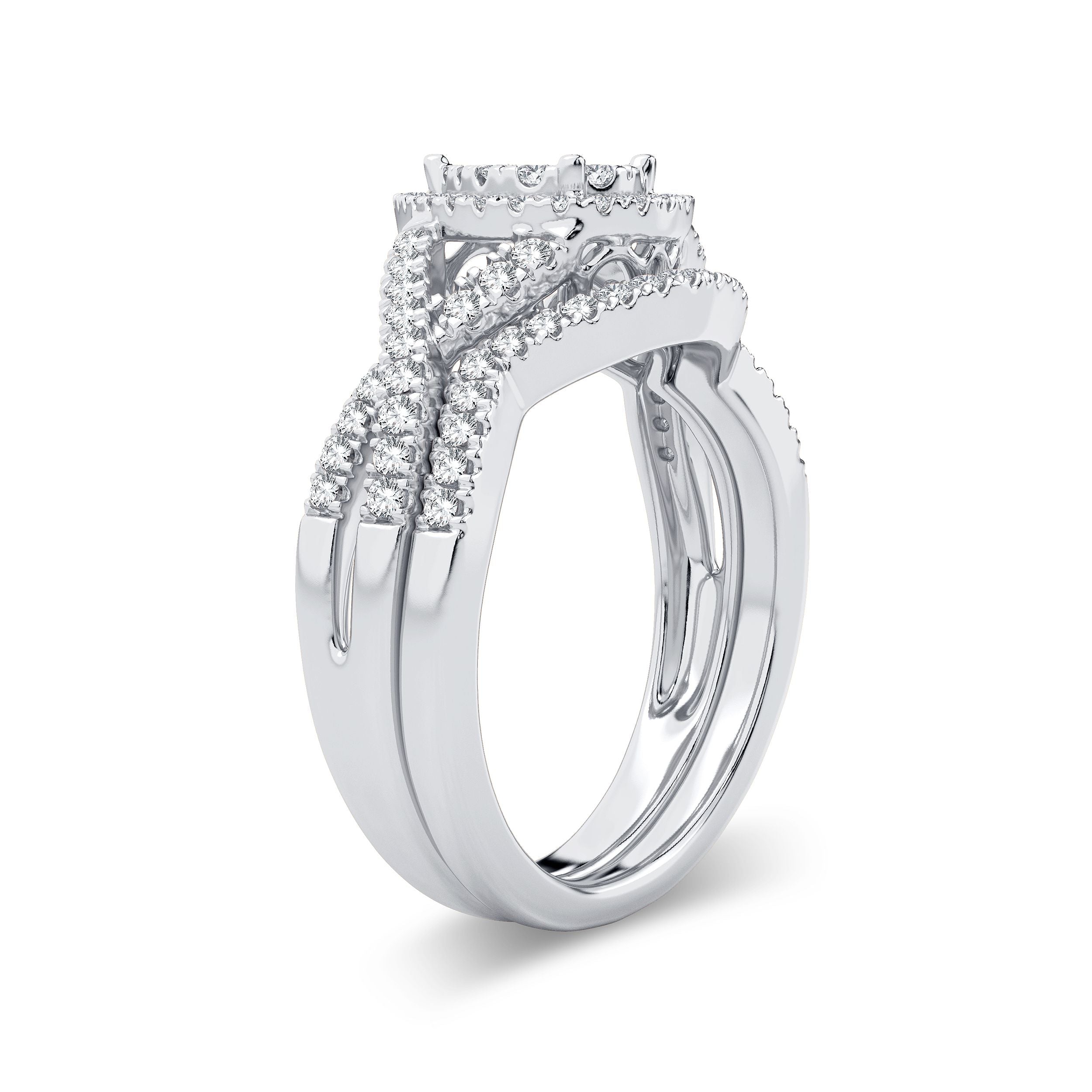 14K 0.50ct Diamond Bridal Ring – Exotic Diamonds