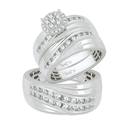 14K 1.13CT Diamond Trio Set
