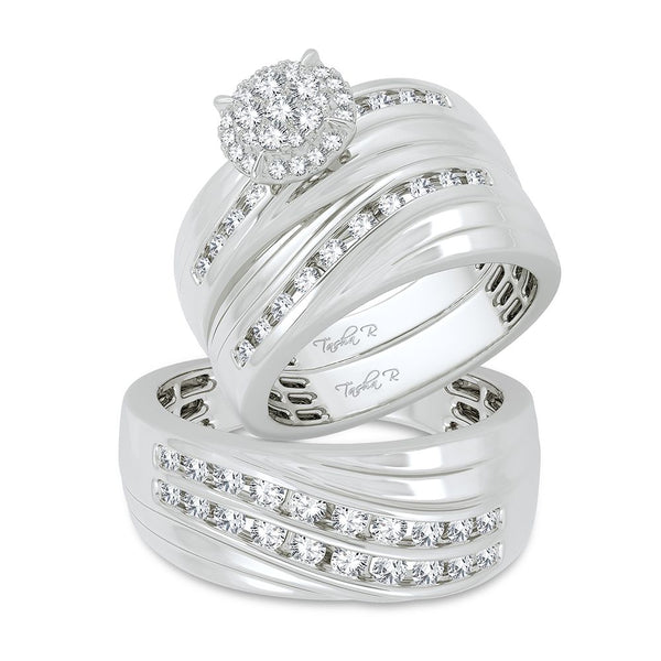 14K 1.13CT Diamond Trio Set