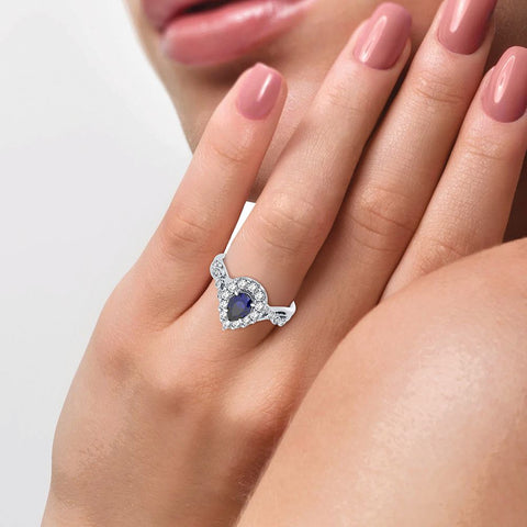 14K 0.27CT Diamond Ring Emerald