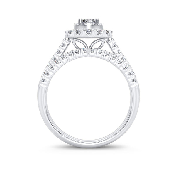 14K 1.00CT Diamond Bridal Ring – Exotic Diamonds