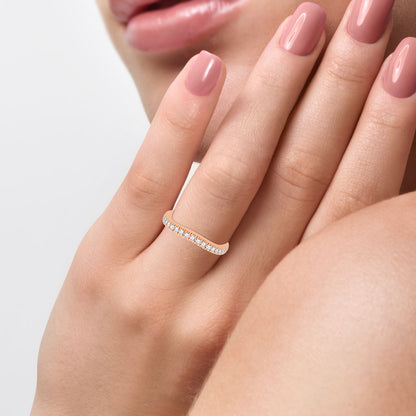 14K 0.33CT Diamond Band