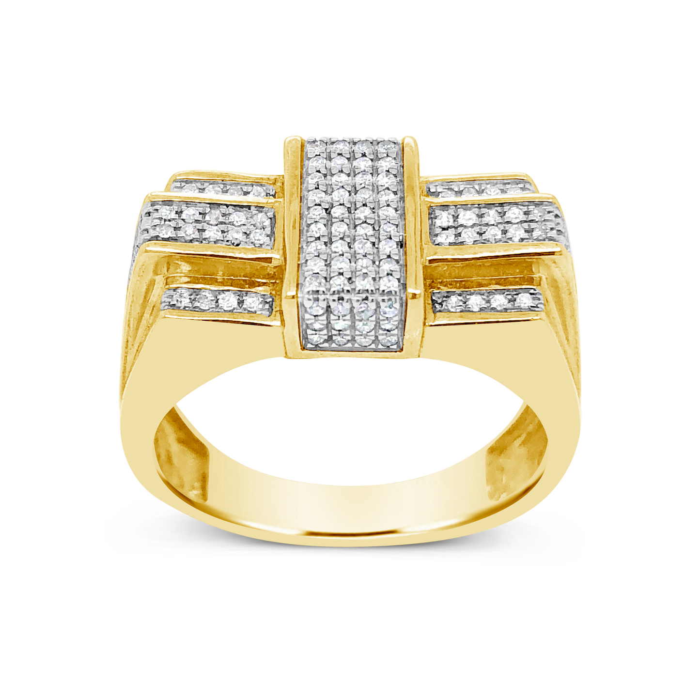 Diamond Ring .35 CTW Round Cut 10K Yellow Gold
