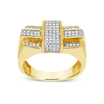 Diamond Ring .35 CTW Round Cut 10K Yellow Gold