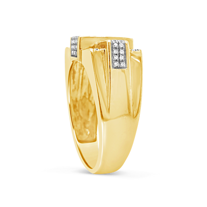 Diamond Ring .35 CTW Round Cut 10K Yellow Gold
