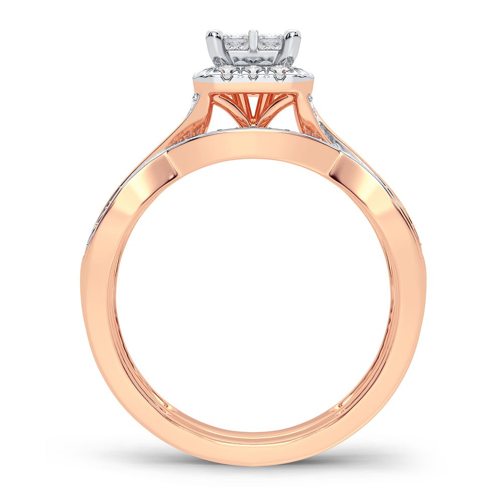 10K 0.61CT Diamond Bridal Ring