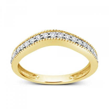 Diamond Band .25 CTW Round Cut 10K Yellow Gold