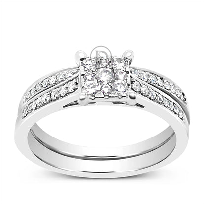 Diamond Engagement Ring .30 CTW Round Cut 14K White Gold