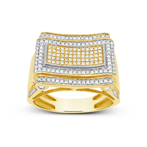 Diamond Ring .75 CTW Round Cut 10K Yellow Gold