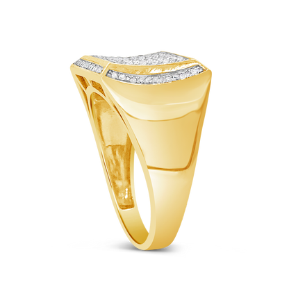 Diamond Ring .50 CTW Round Cut 10K Yellow Gold