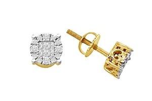 Inv 14k diamond earring Clearance