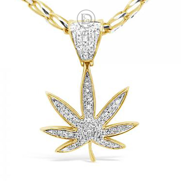 Diamond 420 Pendant .26 CTW Round Cut 10K Yellow Gold