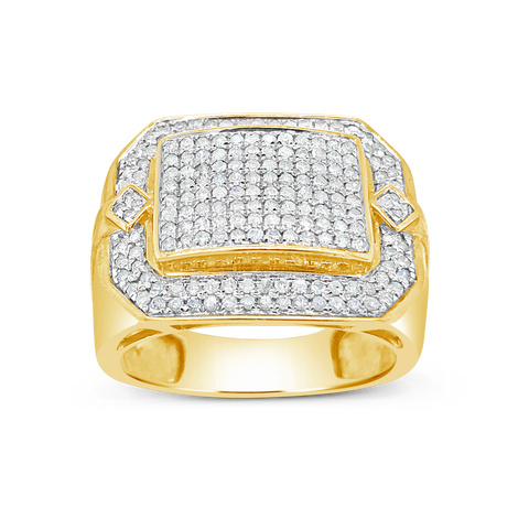 Diamond Ring 1 CTW Round Cut 10K Yellow Gold
