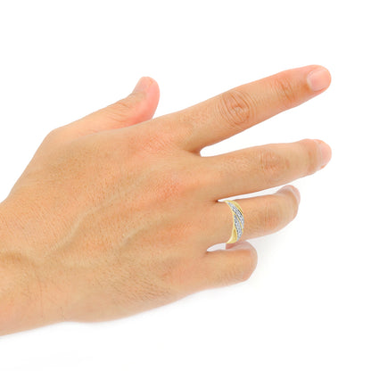 Diamond Ring .27 CTW Round Cut 10K Yellow Gold