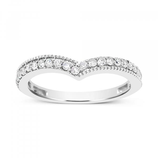 Diamond Band .25 CTW Round Cut 14K White Gold