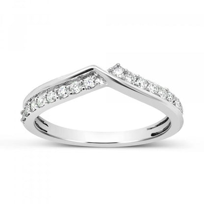 Diamond band .25 CTW Round Cut 14K White Gold