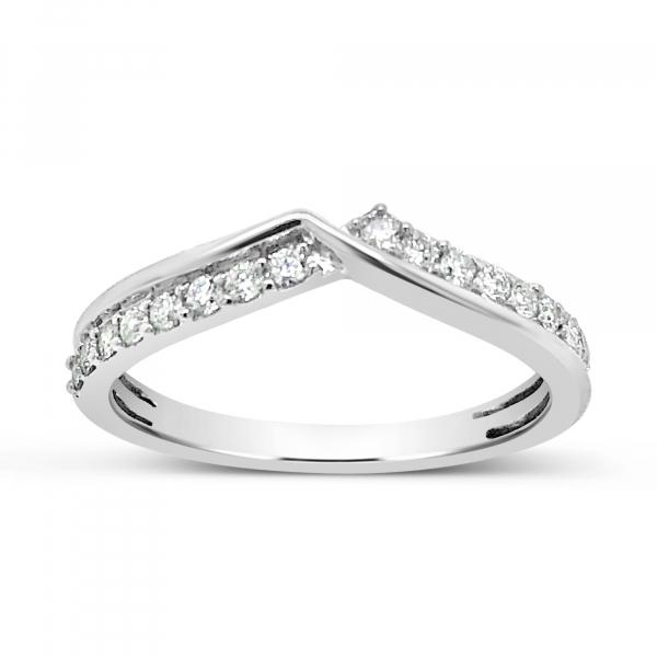 Diamond band .25 CTW Round Cut 14K White Gold