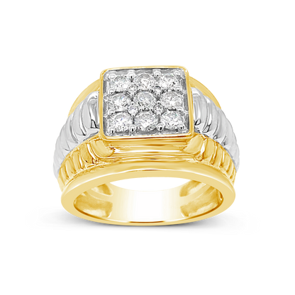 Diamond Ring 1 CTW Round Cut 10K Yellow Gold