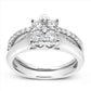Diamond Engagement Ring .75 CTW Round Cut 14K White Gold