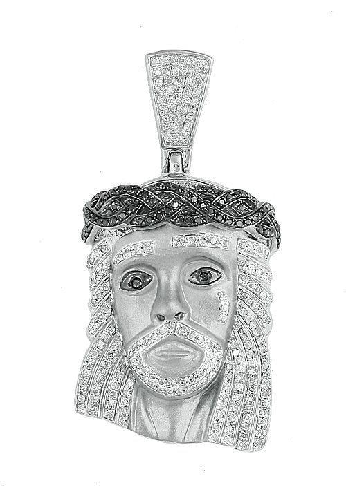 10KW 1.35CTW BKD+WD JESUS HEAD