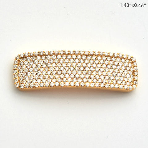 10KY 2.50CTW DIAMOND CURVED PLATE FOR LINK