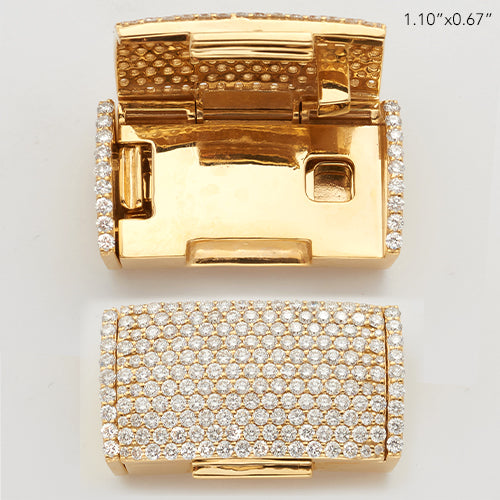 14KY 2.90CTW DIAMOND STRAIGHT LOCK FOR LINK CHAIN – Exotic Diamonds