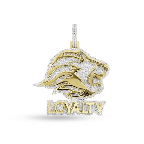 10K Yellow Gold Loyalty Pendant With 1.75CT Diamonds