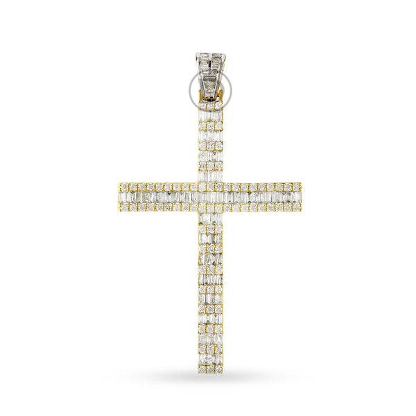 DIAMOND PENDANT 2.19 CT 10K YELLOW GOLD