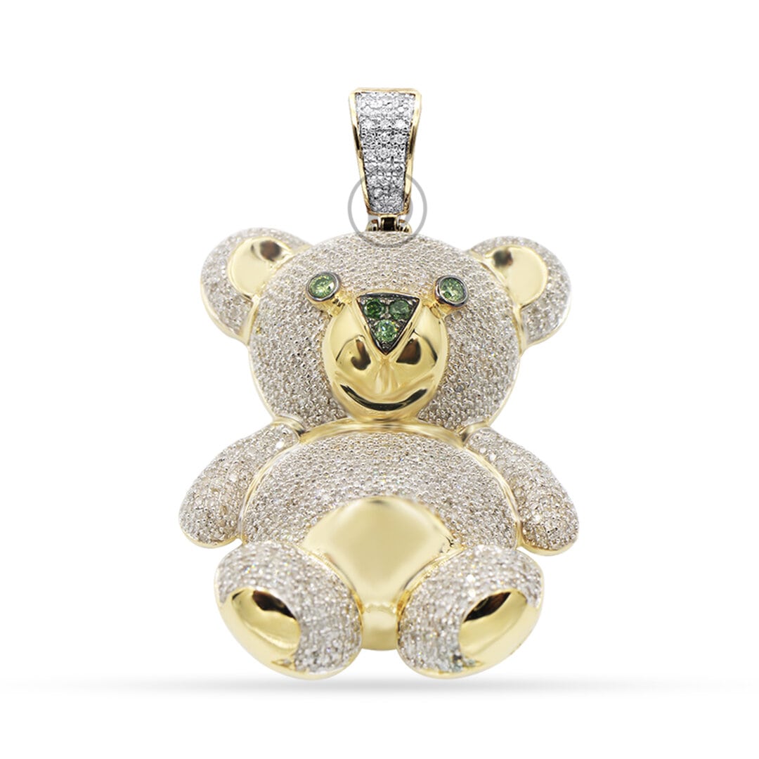 Teddy bear diamond pendant Clearance