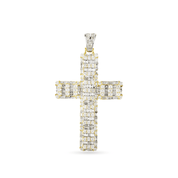 DIAMOND PENDANT 3.15CT 10 K YELLOW GOLD