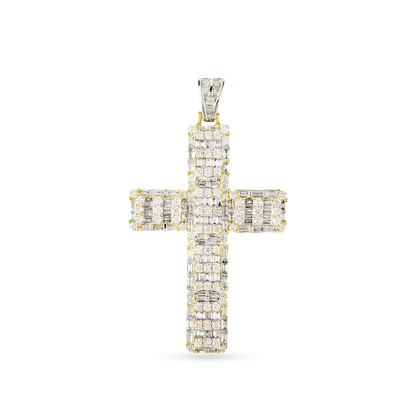 DIAMOND PENDANT 3.15CT 10 K YELLOW GOLD