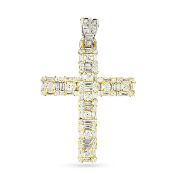 DIAMOND PENDANT 2.19 CT 10K YELLOW GOLD