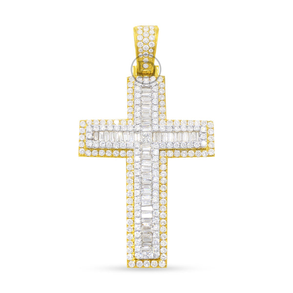 DIAMOND PENDANT 2.75 CT  14K YELLOW GOLD