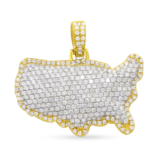 DIAMOND PENDANT 1.50 CT 10K YELLOW GOLD