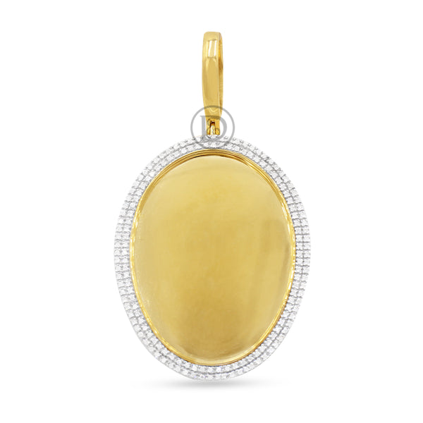 10K Yellow Gold Memory Pendant with 0.35CT Diamonds