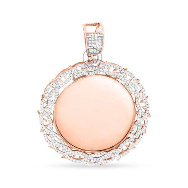 10K Yellow Gold Memory Pendant with 0.68CT Diamonds