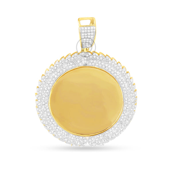 10K Yellow Gold Memory Pendant with 0.82CT Diamonds