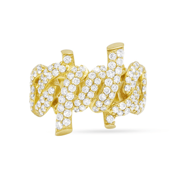 10K Yellow Gold Men's Ring With 2.47CT Diamonds