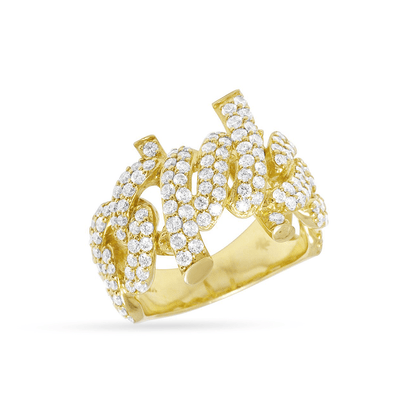 10K Yellow Gold Men's Ring With 2.47CT Diamonds
