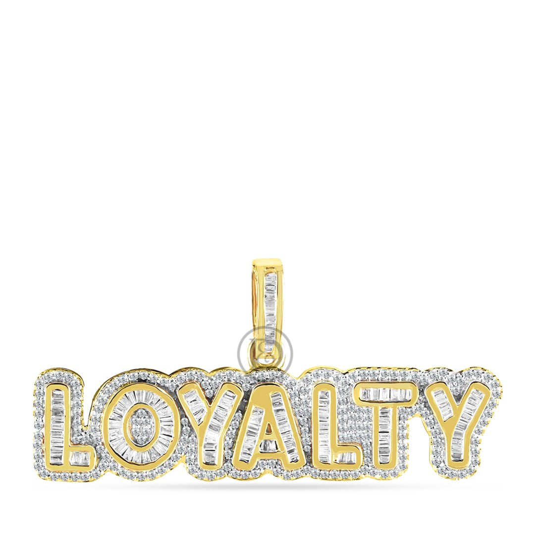 10K Yellow Gold Loyalty Pendant With 1.75CT Diamonds