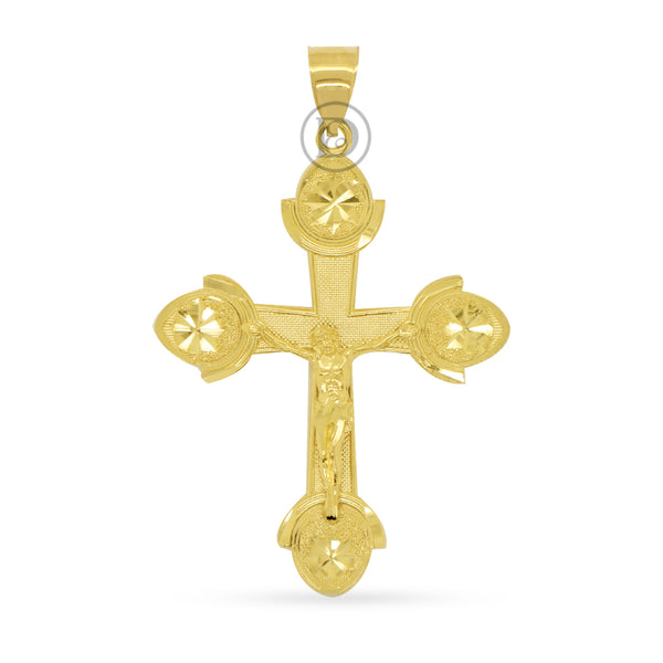 10k yellow gold cross pendant