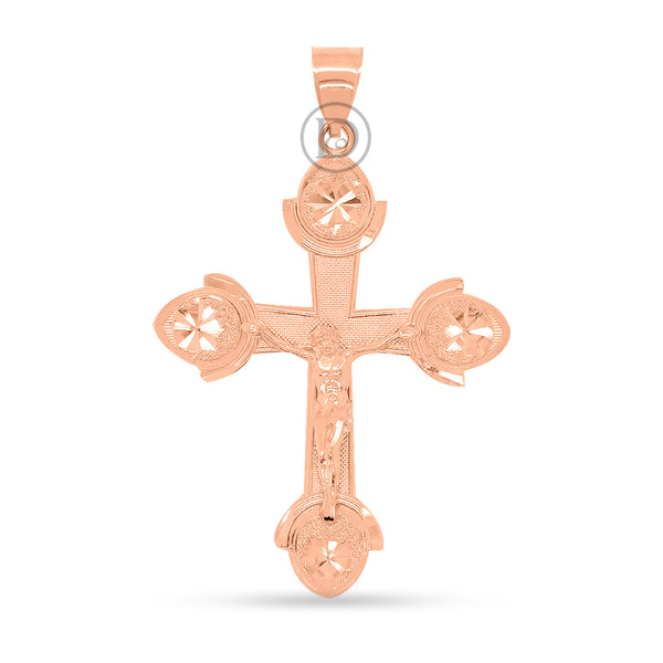 10k yellow gold cross pendant
