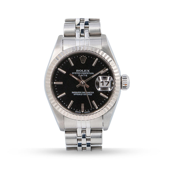 PRE OWNED ROLEX DATE JUST JUBILEE BAND STAINLESS