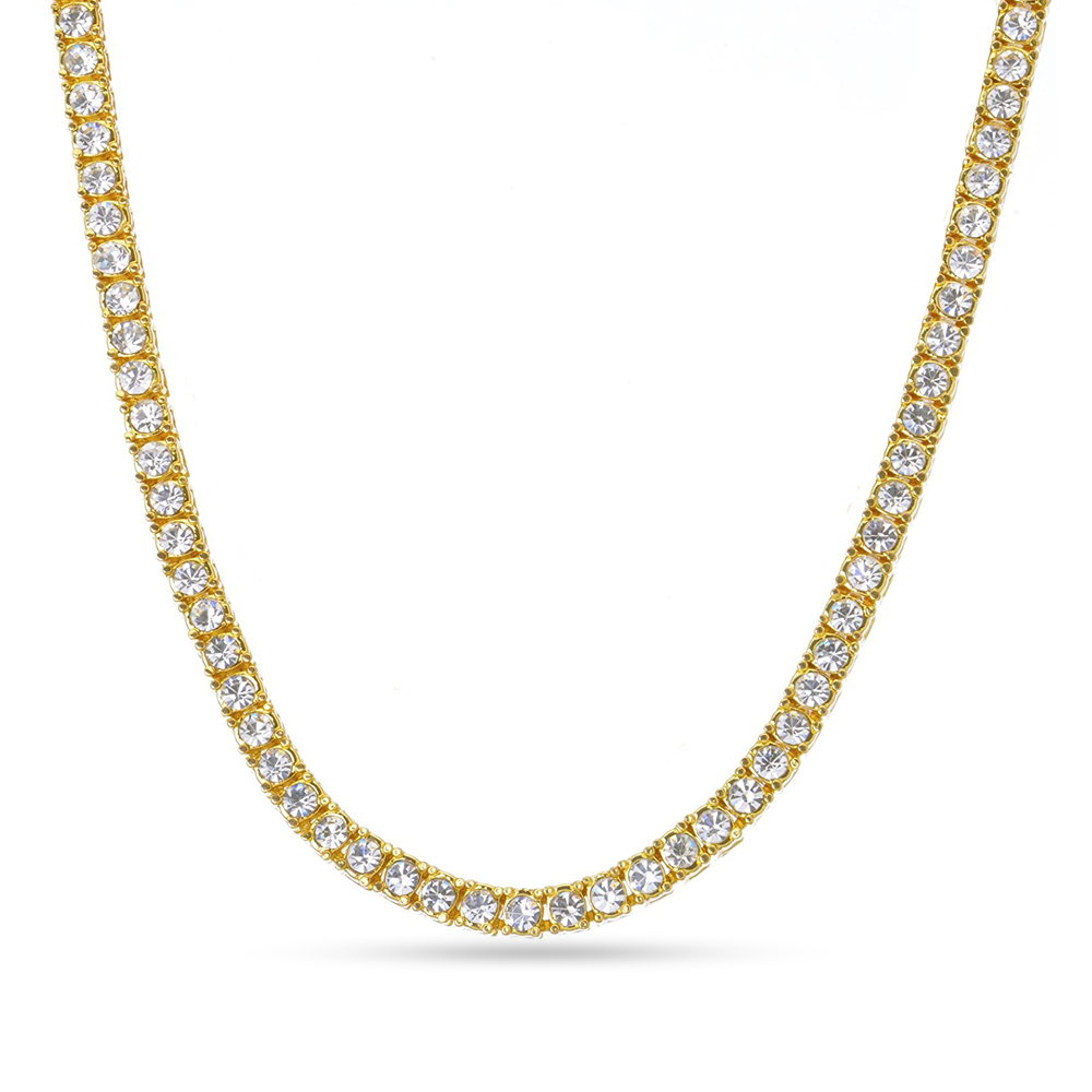 Gold Tennis chain with 18.00 CT Diamonds