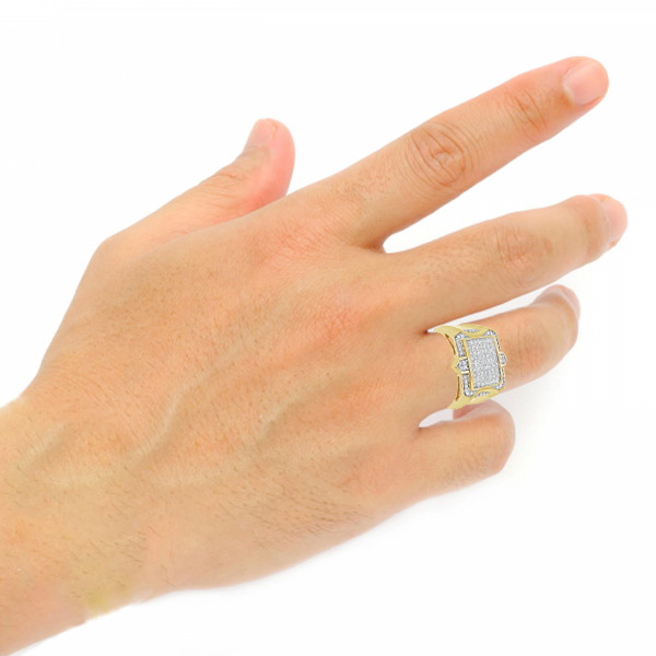 Diamond Ring 1 CTW Princess Cut 10K Yellow Gold