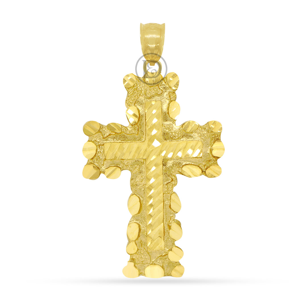10k yellow gold cross pendant
