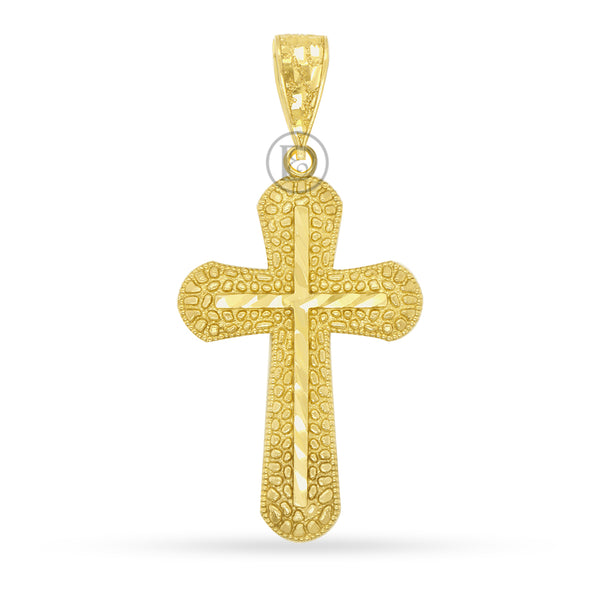 10k yellow gold cross pendant